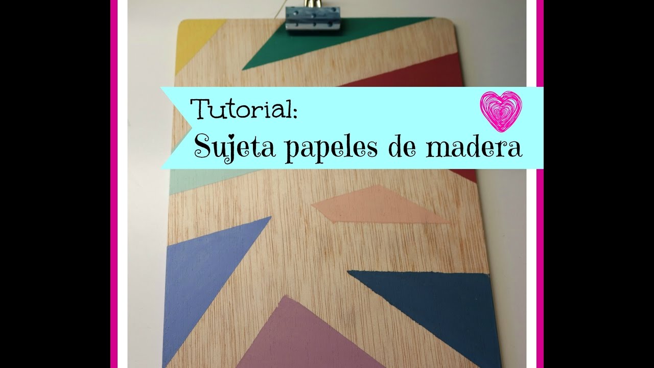 Sujeta papeles de madera