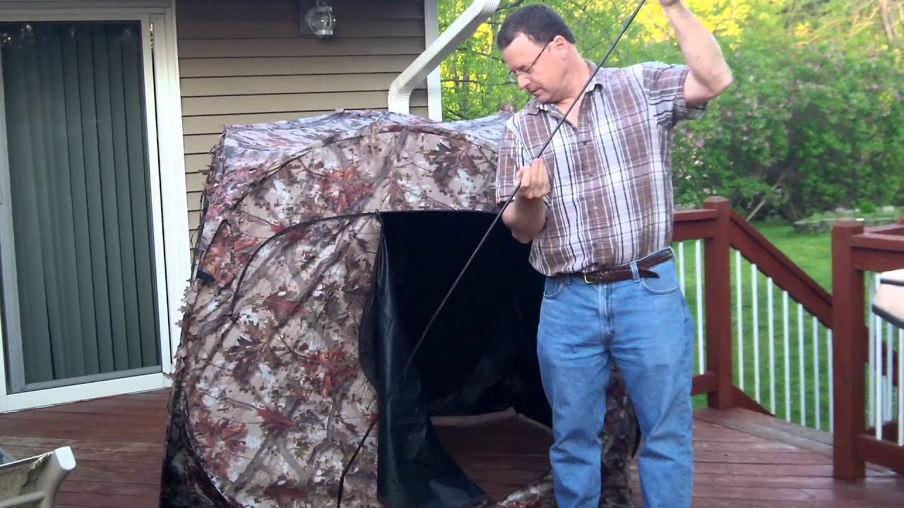 Easy set up and take down of the Ameristep 'Doghouse' blind