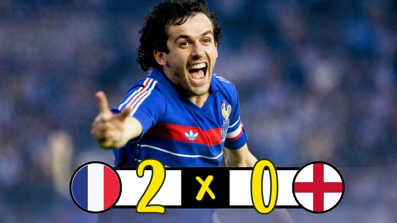 1984 France 2-0 England Complete Highlights | Michel Platini prime