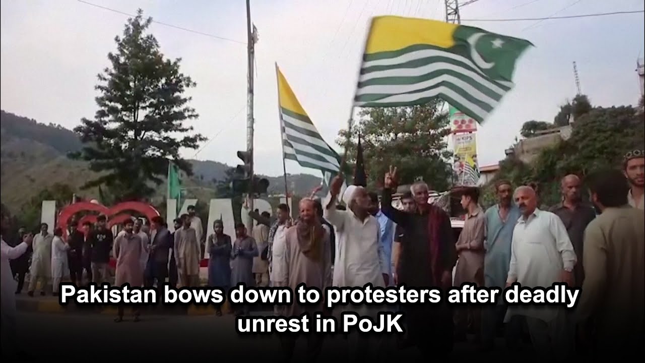 Pakistan bows down to protesters after deadly unrest in PoJK