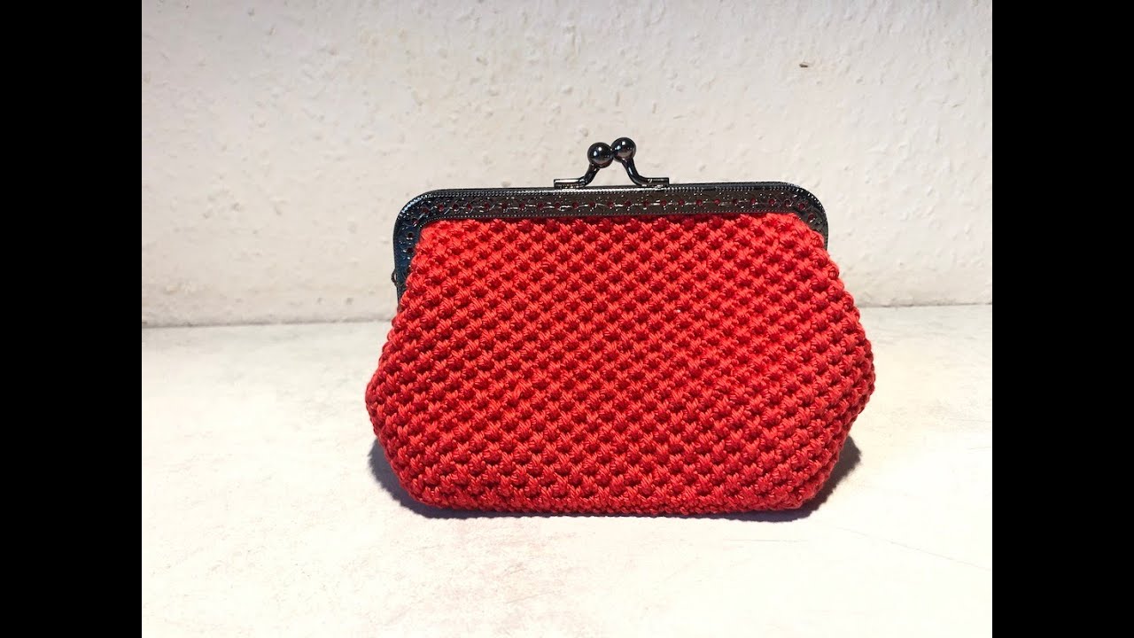 Tuto porte monnaie rectangulaire au crochet