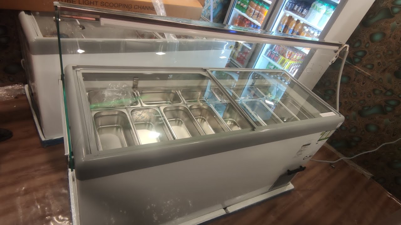 scooping parlour freezer installation by sofi enterprises baramulla.