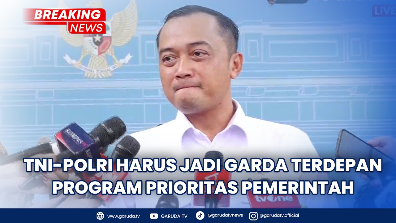 BREAKING NEWS: Mensesneg: Presiden Prabowo Tekankan Sinergi TNI-Polri Jaga Stabilitas Negara