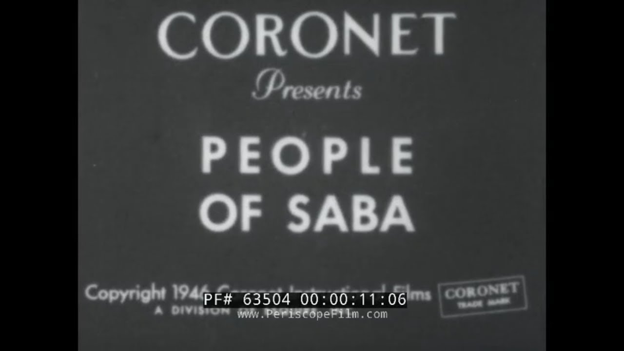 CARIBBEAN ISLAND OF SABA  1947 EDUCATIONAL FILM   DUTCH COLONIAL LIFE  63504