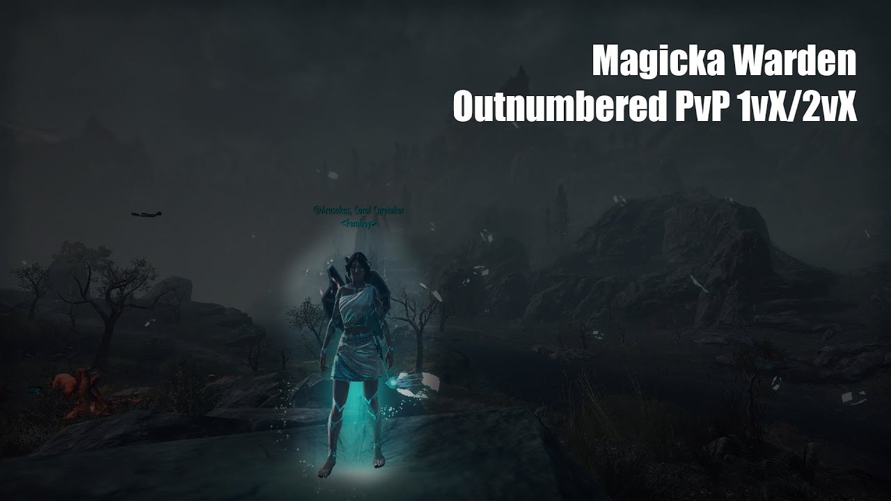 Magicka Warden Outnumbered PvP | 2vX | ESO Gold Road PvP | PC EU
