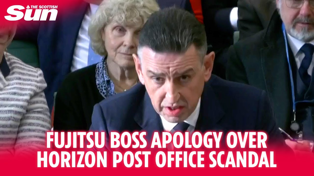 Fujitsu boss gives apology as he is grilled over Horizon Post Office scandal