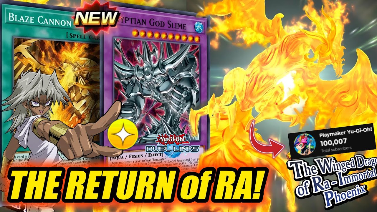 The RETURN of a GOD: NEW WINGED DRAGON of RA Support and 100.000 SUBSCRIBERS?! [Duel Links]