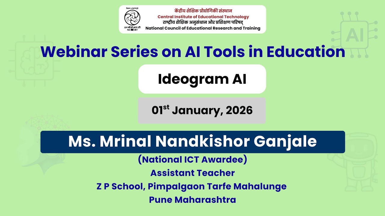 Ideogram AI | Webinar Series on AI Tools in Education