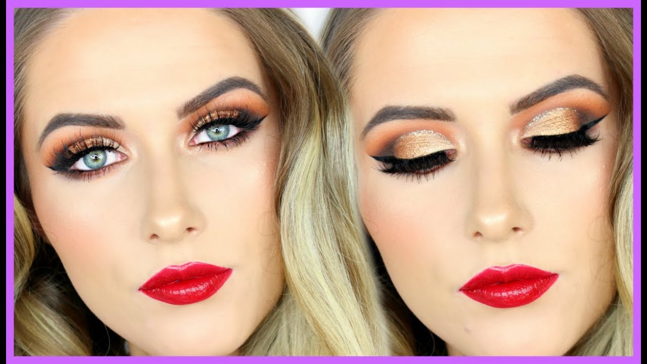 SEXY CHRISTMAS GLAM MAKEUP TUTORAL! 🎄| shivonmakeupbiz