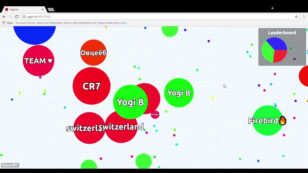 Yogi B - Agario - Team mode - 2k Score - MUST WATCH!!!