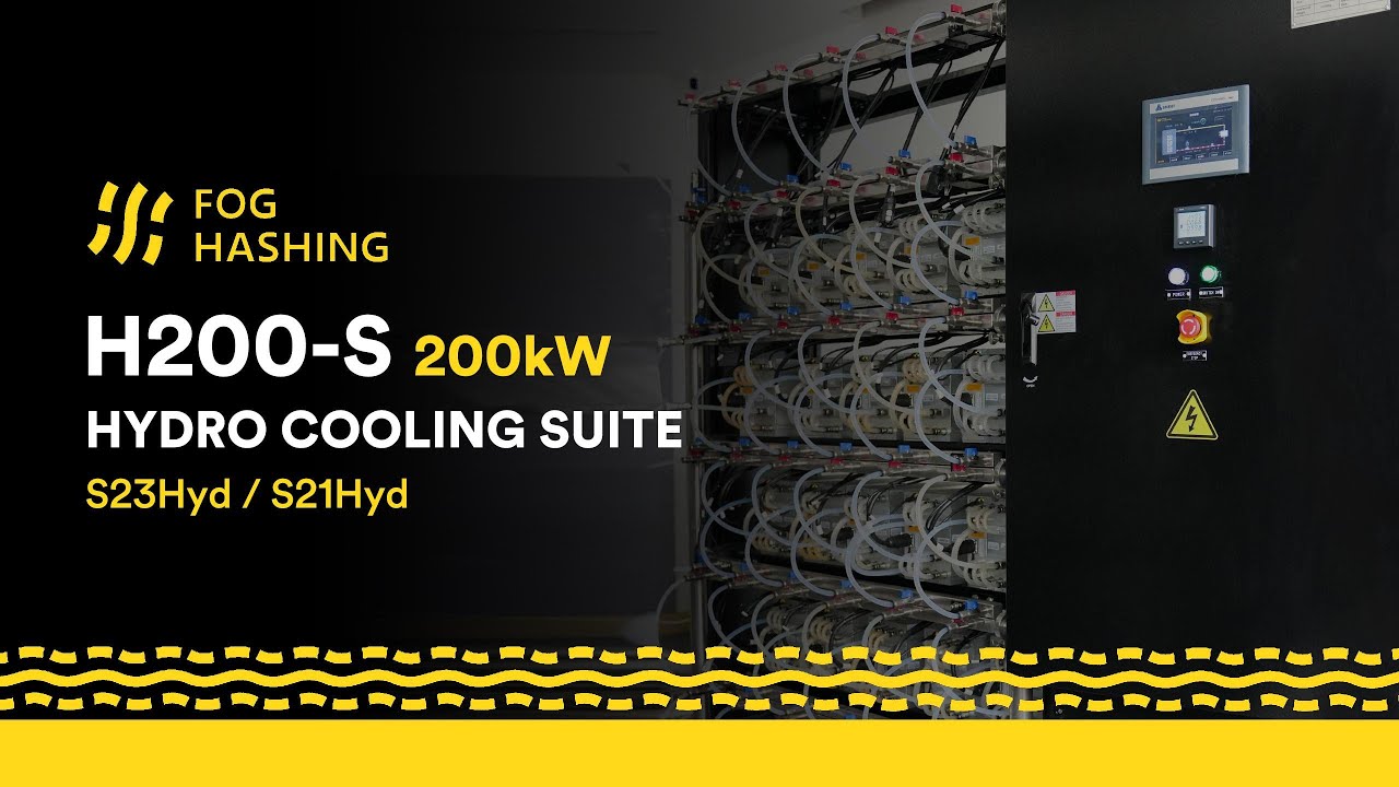 H200-S Hydro Cooling Suite: Powers 36 Antminer S21Hyd/S23Hyd with 200kW Cooling