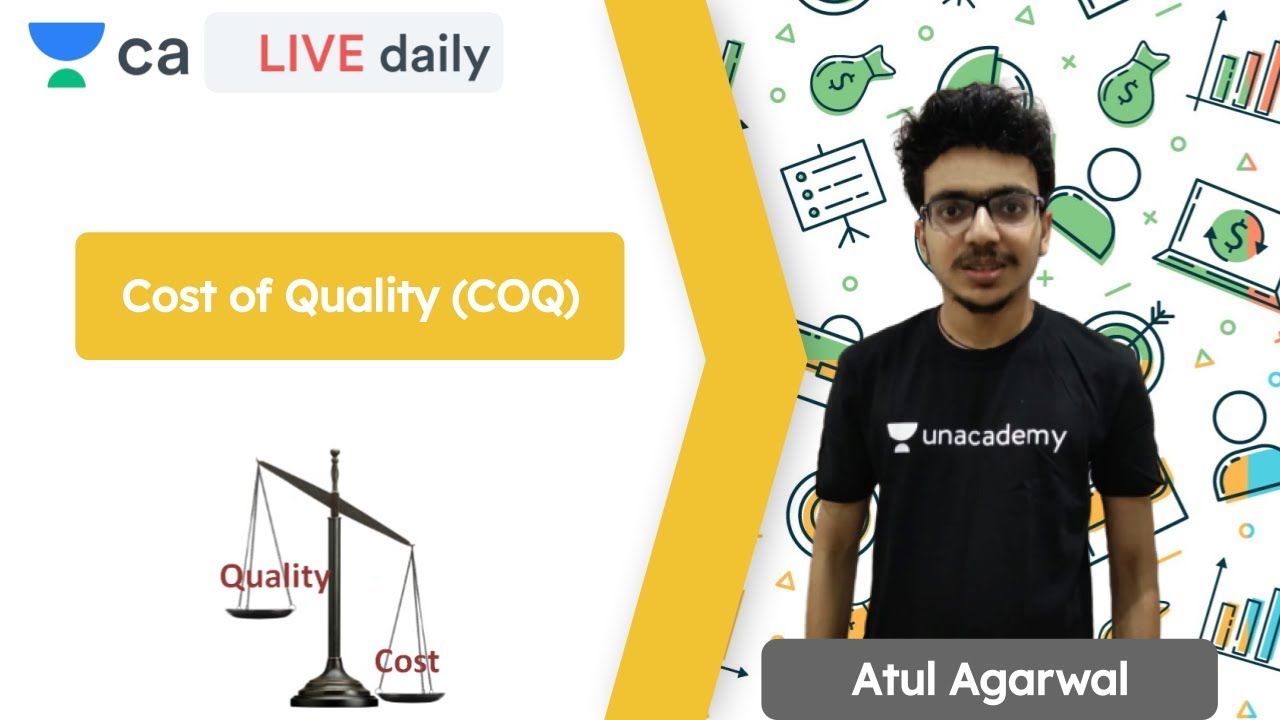 Cost of Quality (COQ) | CA Preparation | Unacademy CA FInal | CA Exam | CA Atul Agarwal