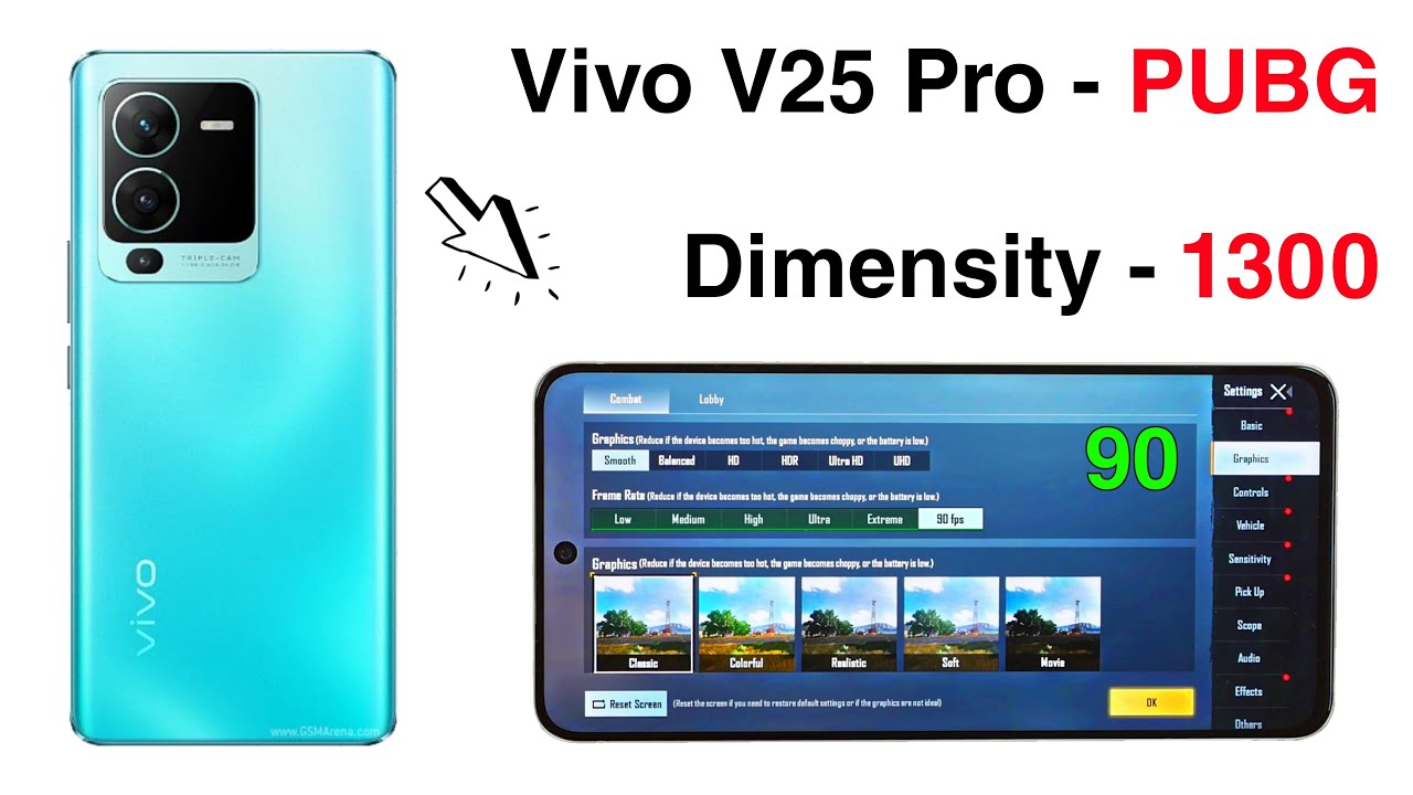 Vivo V25 Pro Pubg Test | Vivo V25 Pro Pubg Graphics |😲
