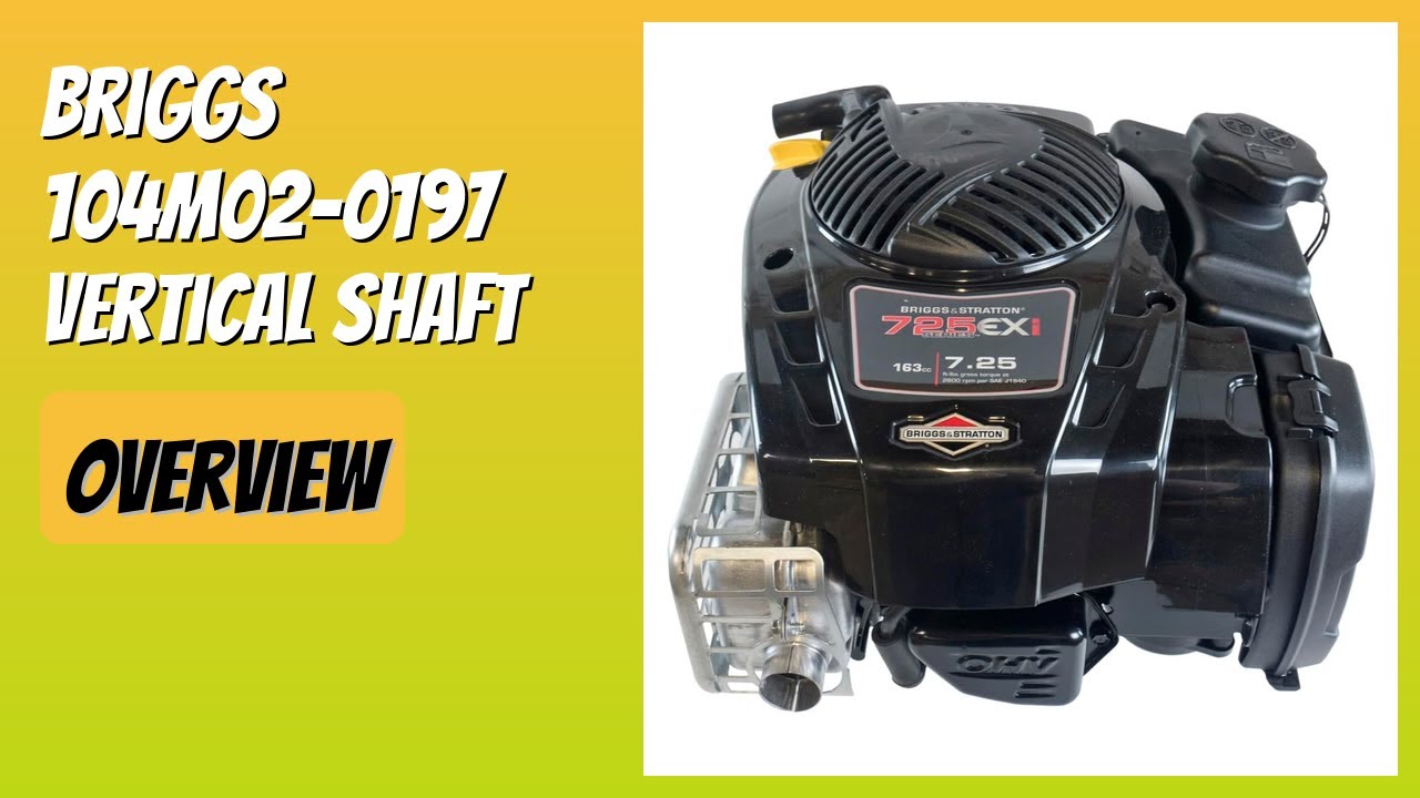 REVIEW (2026): Briggs 104M02-0197 Vertical Shaft. Features