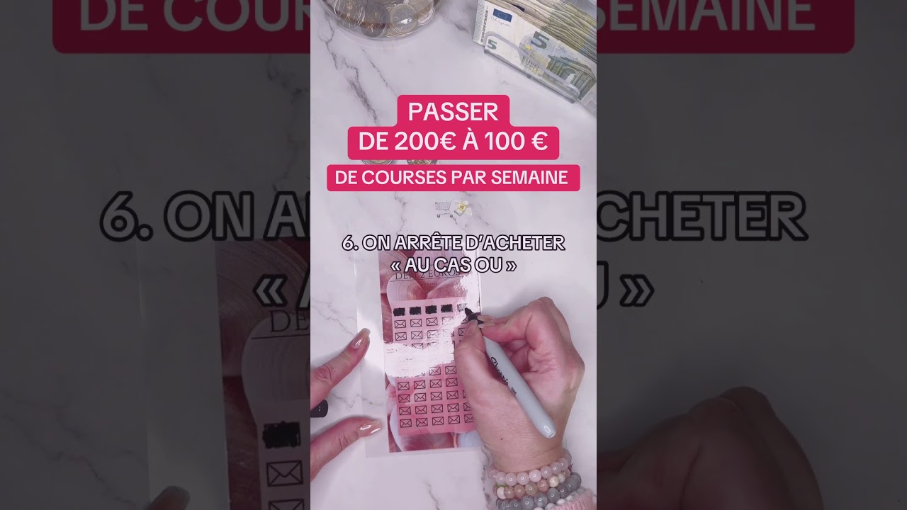 Budget courses : comment &eacute;conomiser. #organisation #enveloppesbudg&eacute;taires #courses
