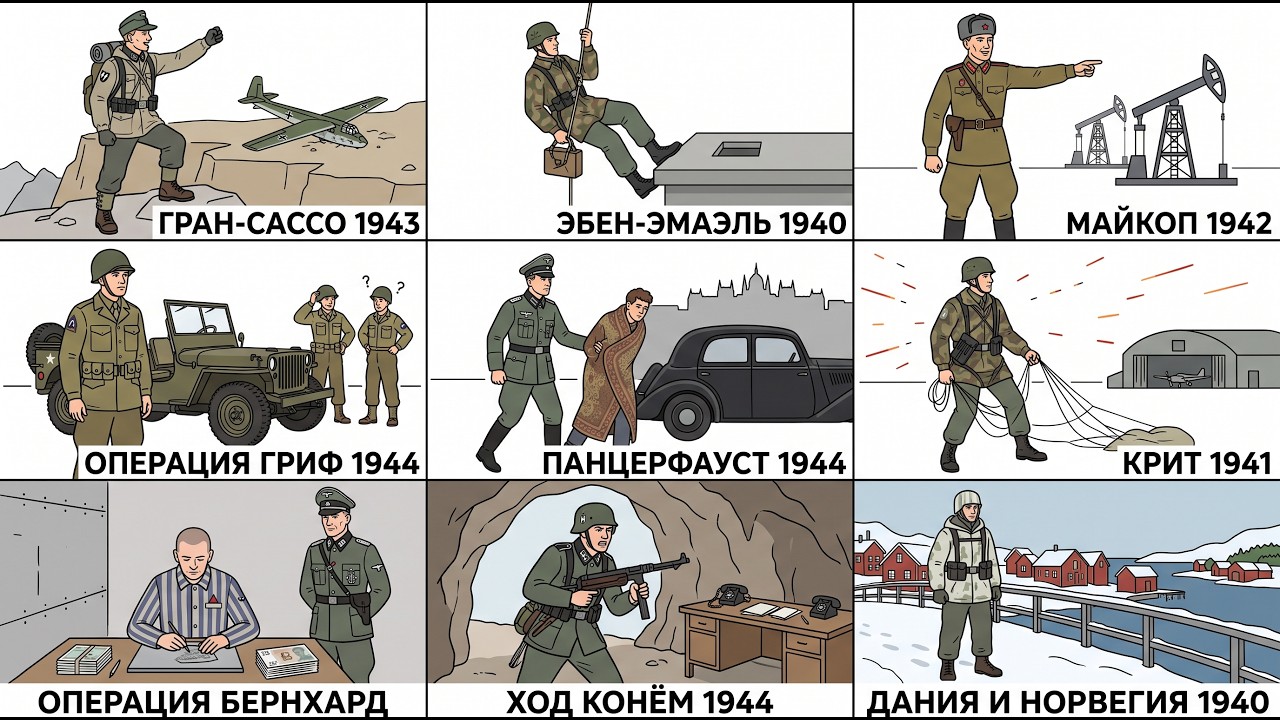 Самые секретные операции НЕМЕЦКОГО спецназа времён Второй мировой войны