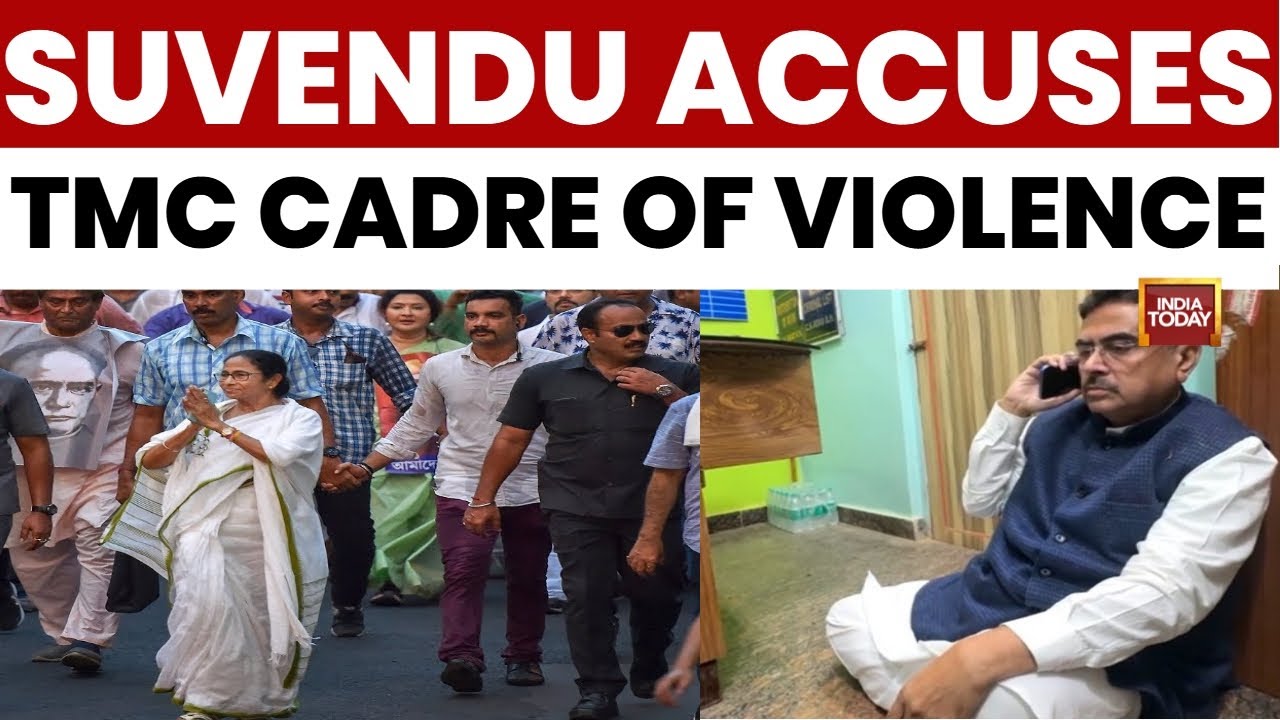 Suvendu Adhikari's Convoy Attacked in Purulia, LoP Blames TMC for 'Culture of Violence' |India Today