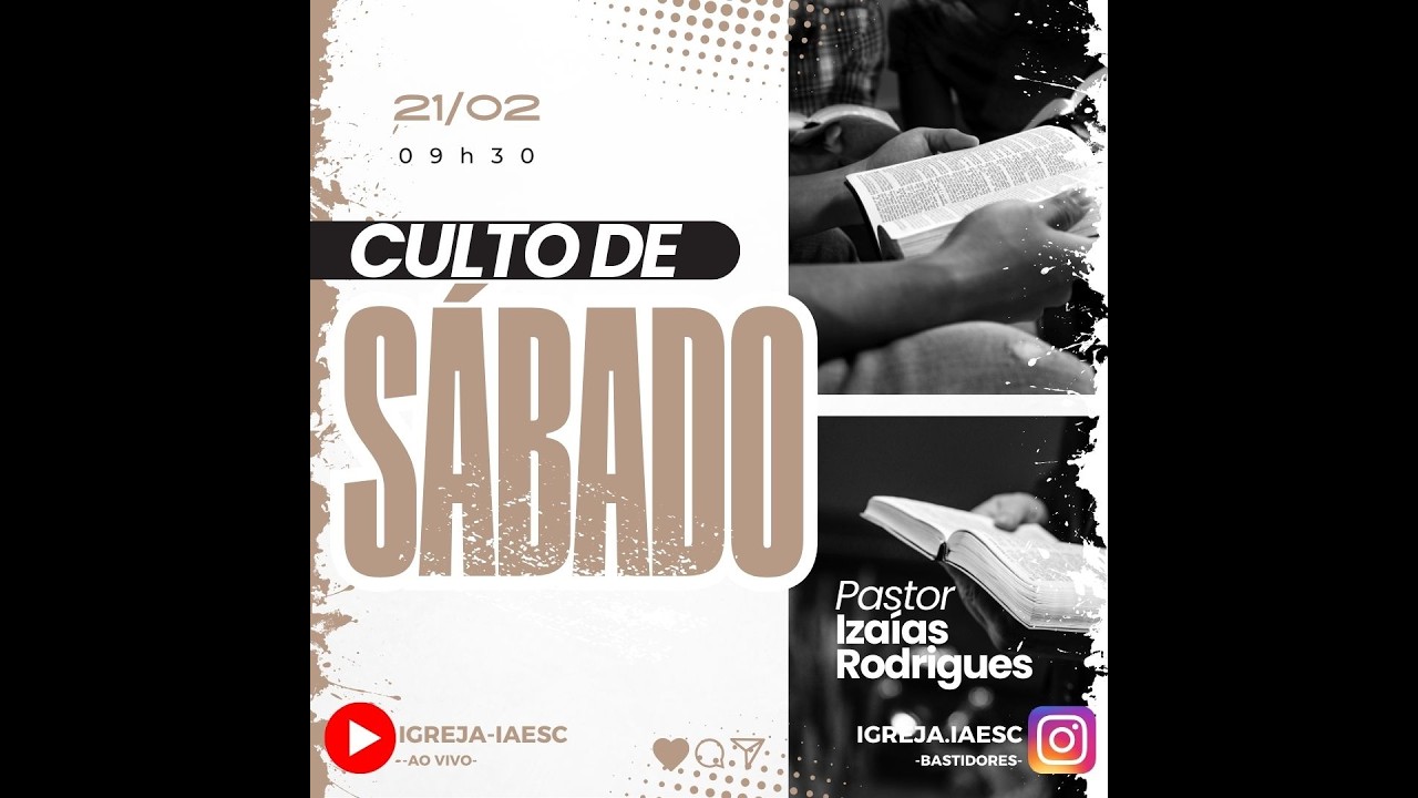 Igreja IAESC - 21/02/2026 | Pr. Izaías Rodrigues
