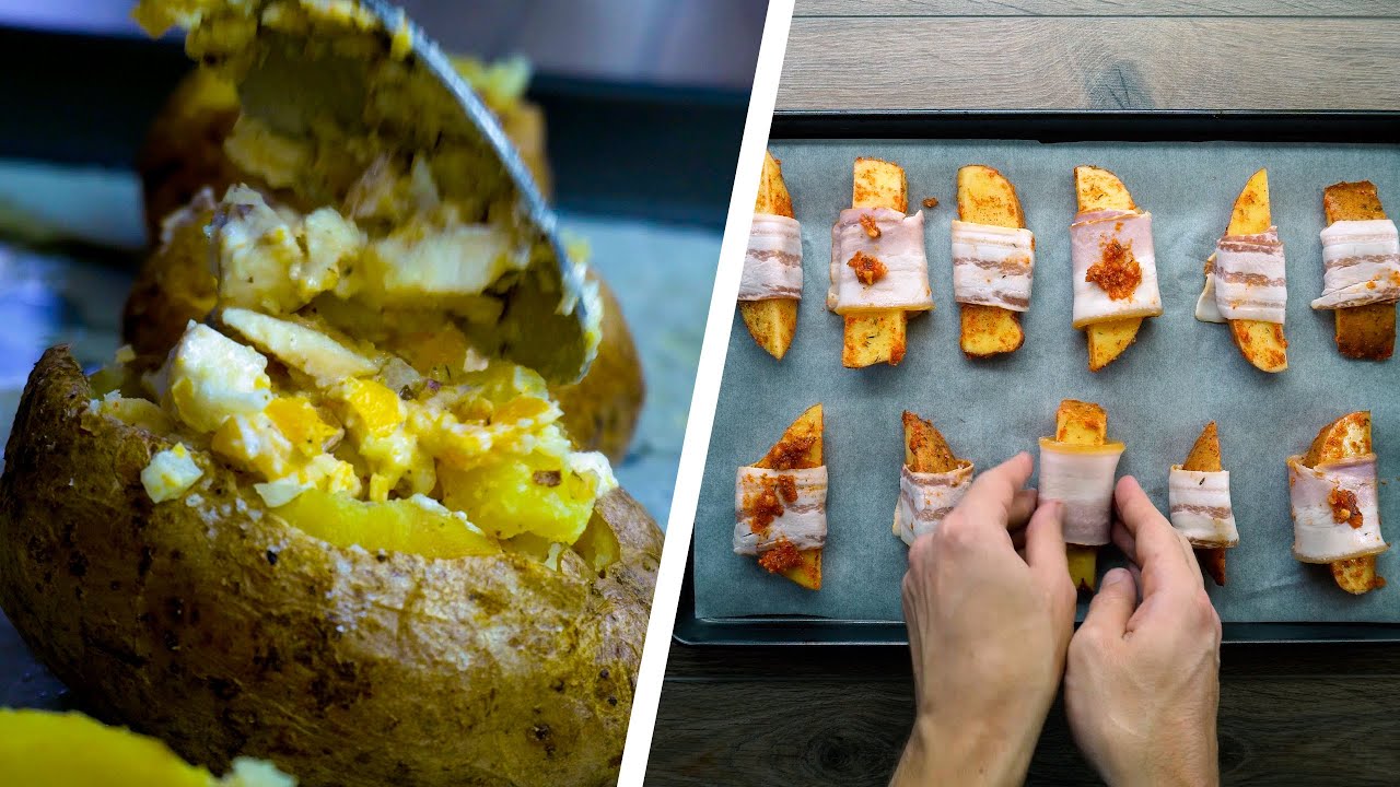 The Potato Paradox: Crispy Bacon Bites & Velvety Mushroom Loaded Skins