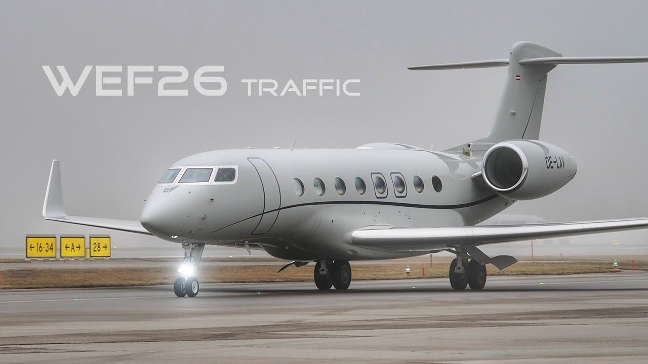 WEF26 Traffic | Zurich Airport | 19.01.2026 #GLF6 #C17 #GLT7 #GA5C #GL5T