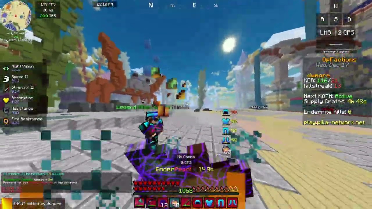 Minecraft pika network quick end of ssn clip