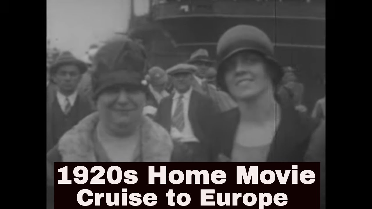 1928-1929 HOME MOVIE  OCEAN LINER SS CONTE BIANCAMANO   ATLANTIC CITY  HOLLAND (SILENT) XD65384