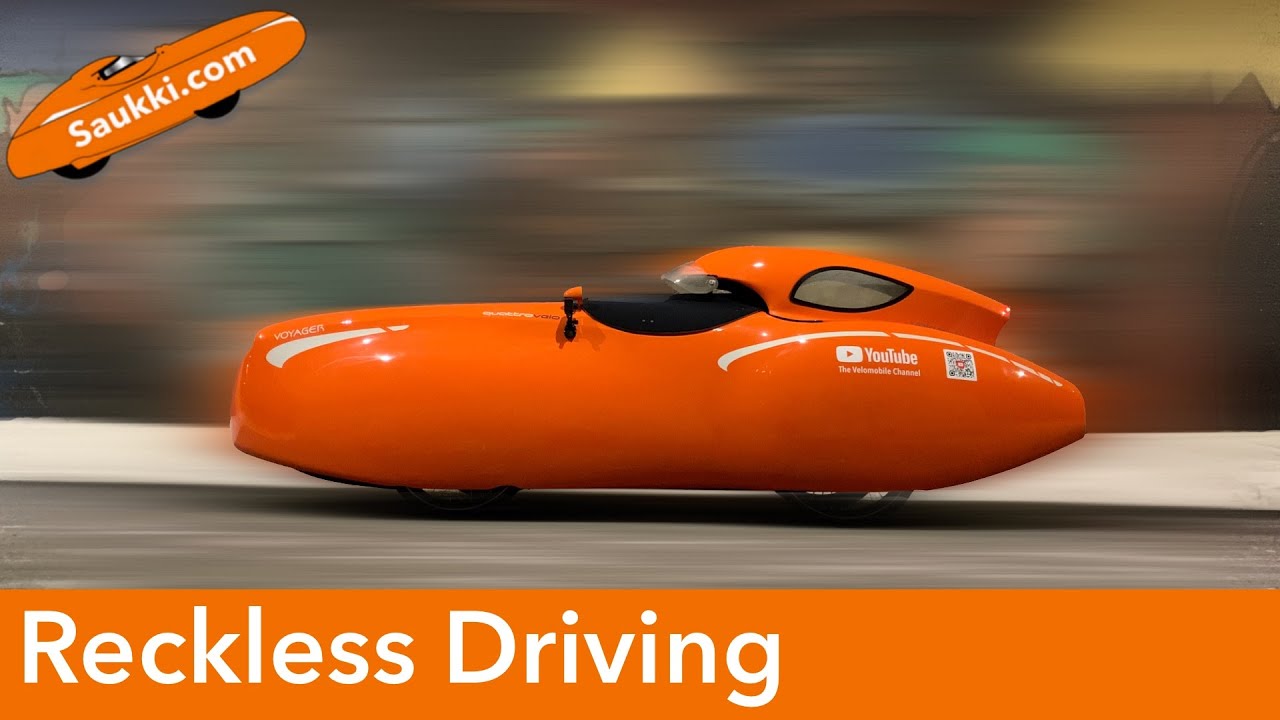 Driving a Velomobile Recklessly - Like a Rally Driver