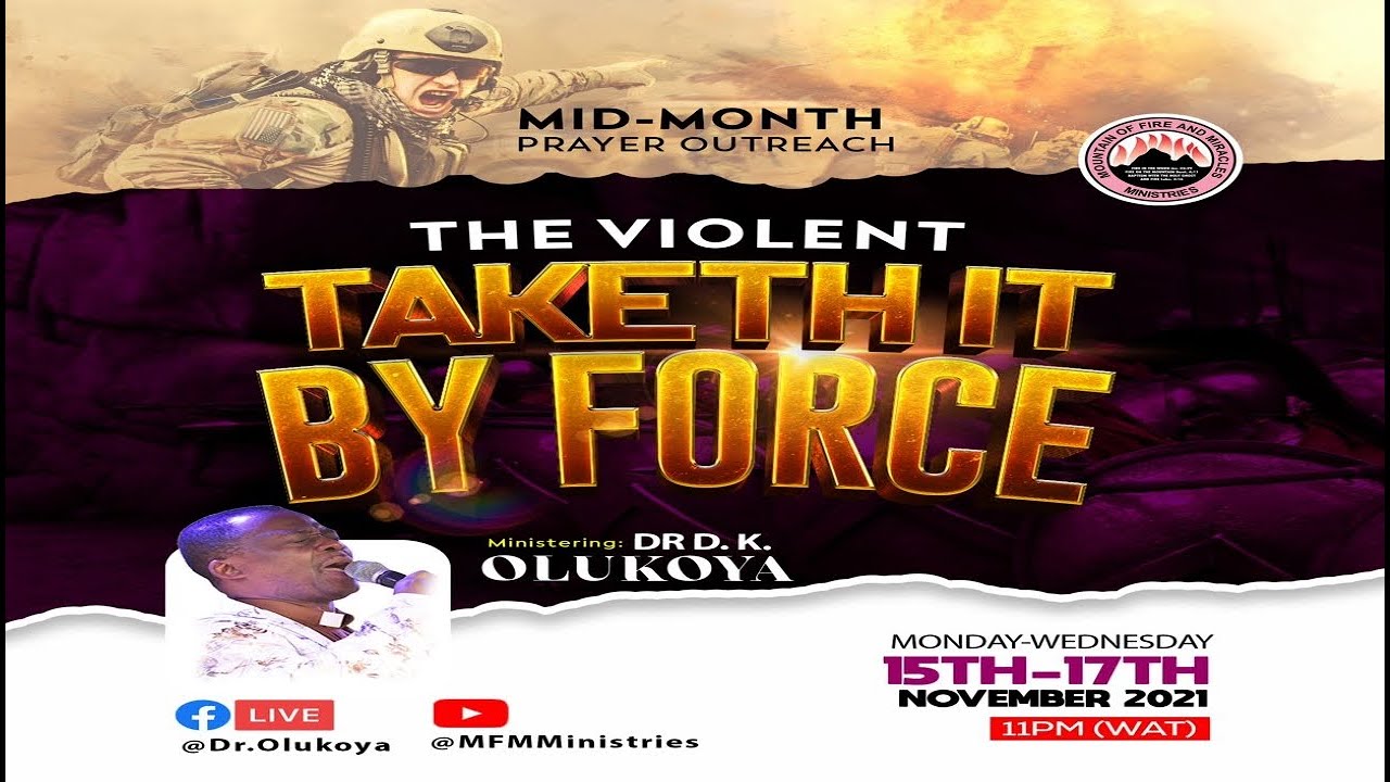 MID-MONTH PRAYER OUTREACH DAY 1 (15-11-2021) Dr D. K. Olukoya
