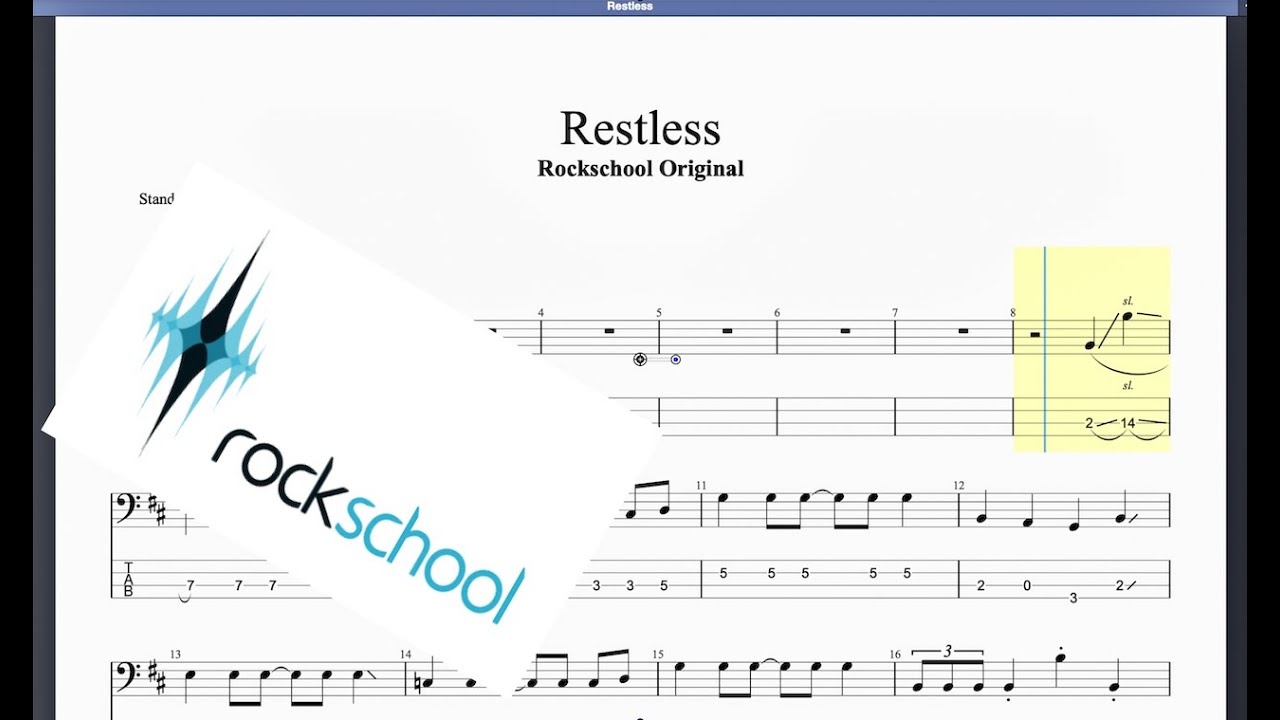 Restless (2024) Rockschool Grade 3 Bass