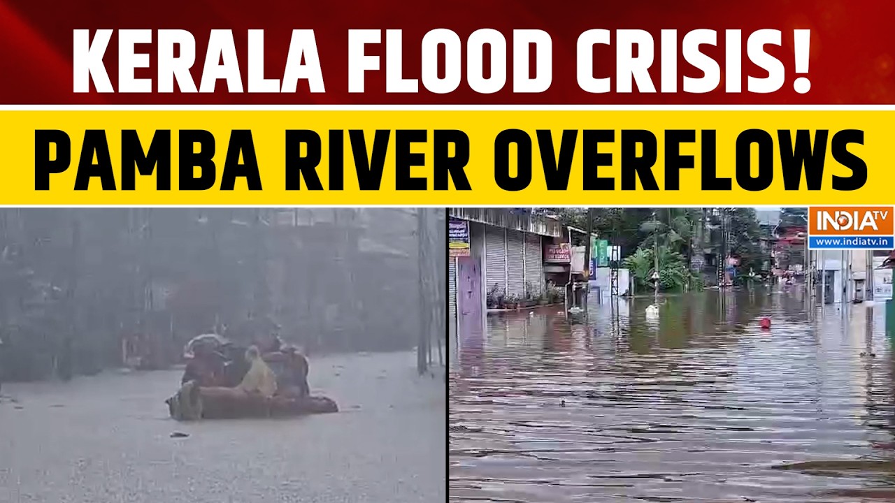 Kerala Flood Crisis: Pamba River Overflows After Heavy Rainfall, Ranni Faces Rising Floodwaters