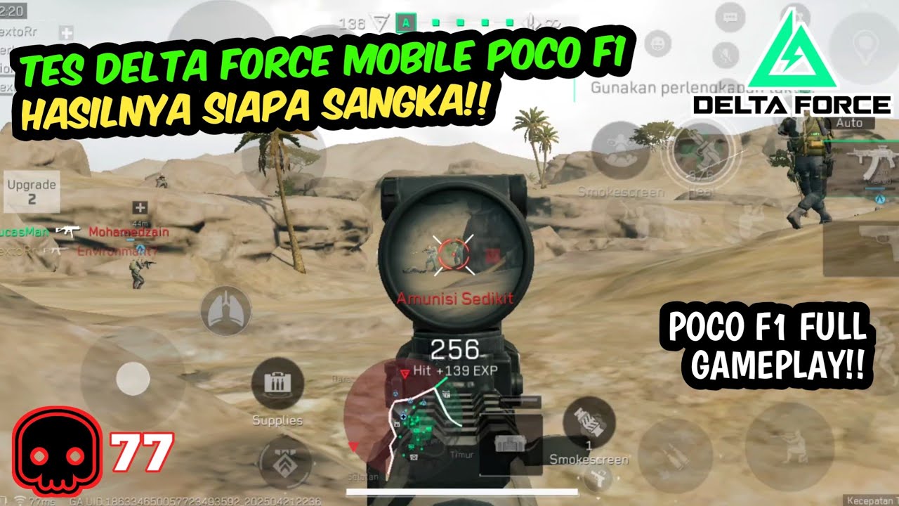 AKHIRNYA GLOBAL!! LANGSUNG REVIEW DELTA FORCE MOBILE DI POCO F1🔥🔥... #deltaforcemobile