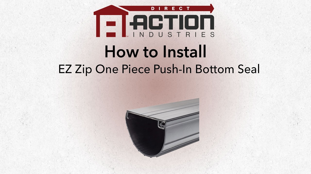 How to Install the EZ Zip One Piece Push-In Bottom Seal