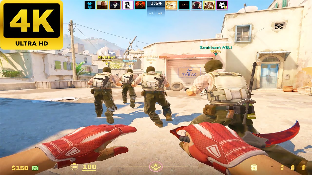 Counter Strike 2 -  Dust 2 - Full Gameplay