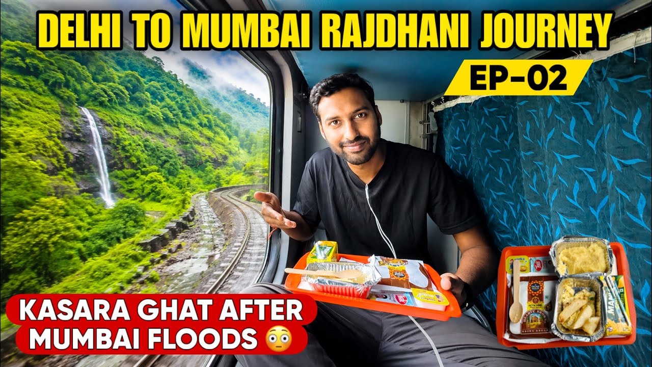Mumbai Rajdhani Exp EP-02 Kasara Ghat after Mumbai Floods 😯