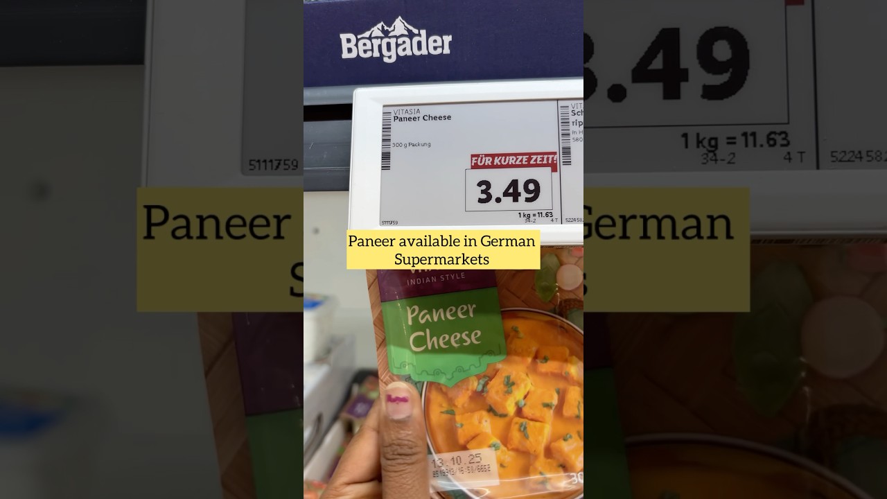 Paneer in German supermarkets?#shortviral #paneer #germany #supermarket