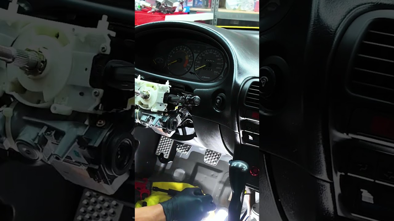 DC2 INTEGRA STEERING COLUMN REMOVAL | #OMGBUILDS