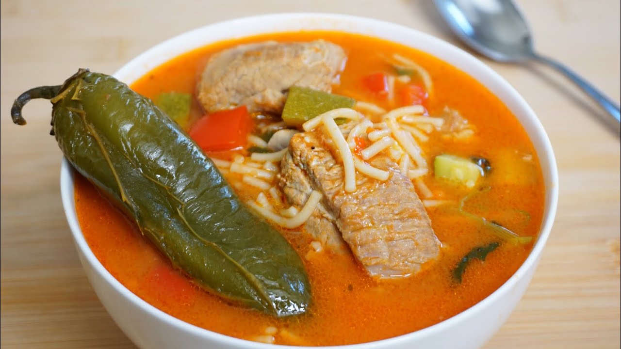 SOPA DE FIDEO CON COSTILLAS DE CERDO /RECETA ECONÓMICA Y MUY RICA! Se los prometo!  Así la hago yo.