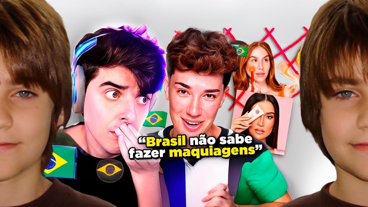JAMES CHARLES DETONA MAQUIAGEM BRASILEIRA: MARI MARIA E BOCA ROSA EM POLÊMICA | mount reage