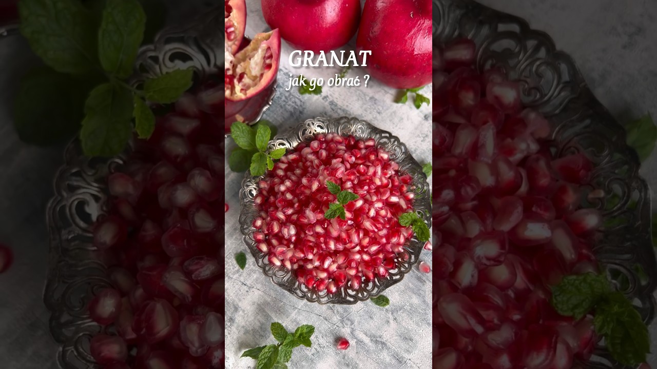GRANAT, jak go obrać? #pomegranate #granat #owoce #trik #porada #porady #fruits #zdrowo #przekąska
