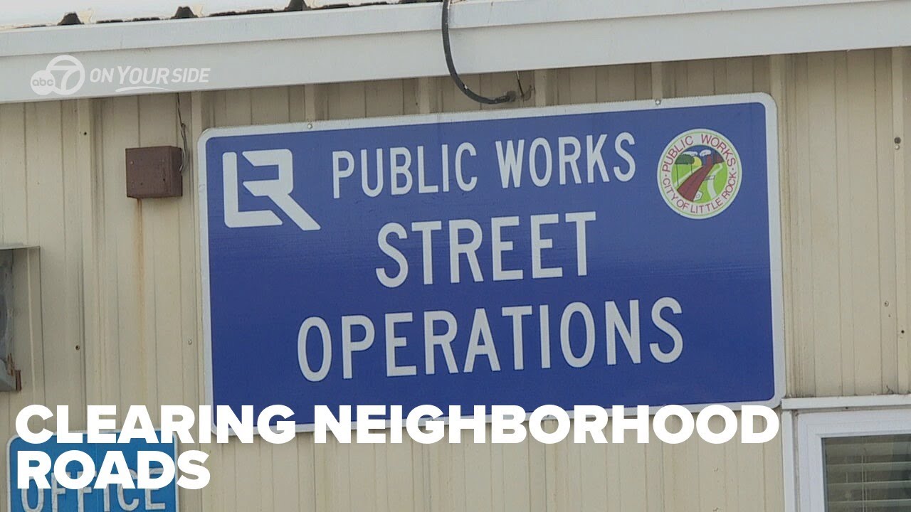 Little Rock Public Works gives update on clearing snow from neighborhood roads