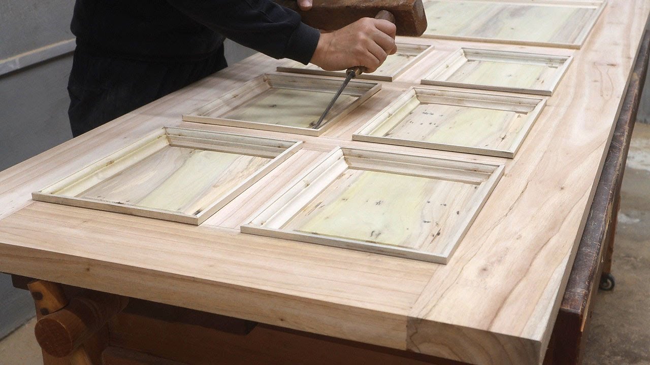Amazing Creative Woodworking Ideas // How To Build The Most Modern & Luxurious Wooden Door Model
