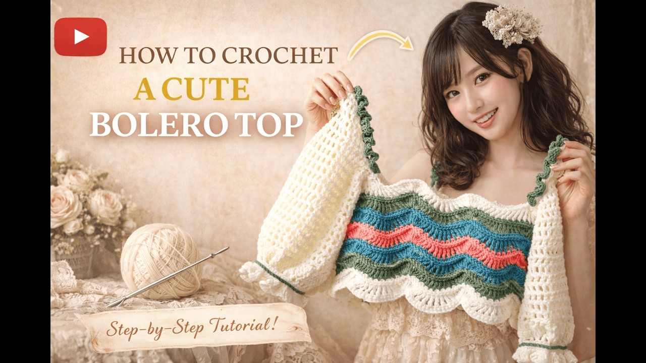 Hướng dẫn móc áo croptop đẹp/crochet beauty top/ Nhat Hong Yarn