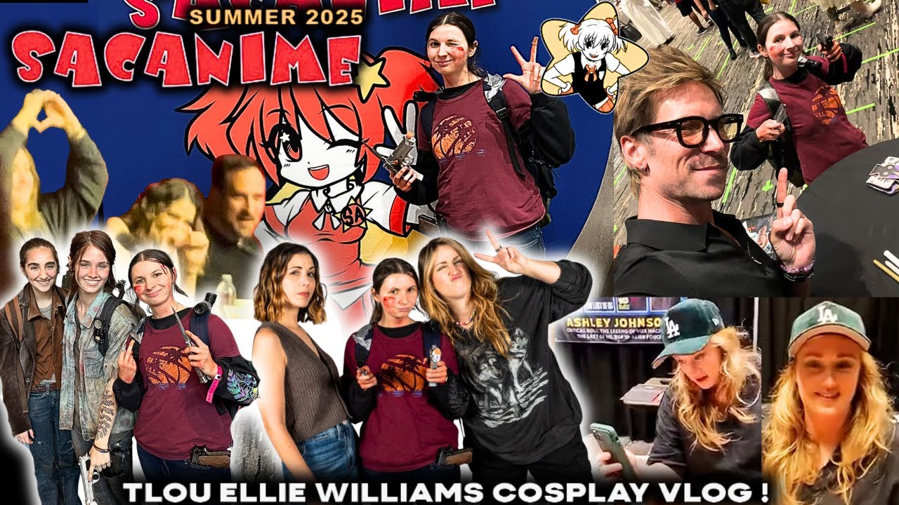 SacAnime Summer 2025 Convention Ellie Williams TLOU Cosplay Vlog!  (I MET ELLIE ABBY & JOEL!)