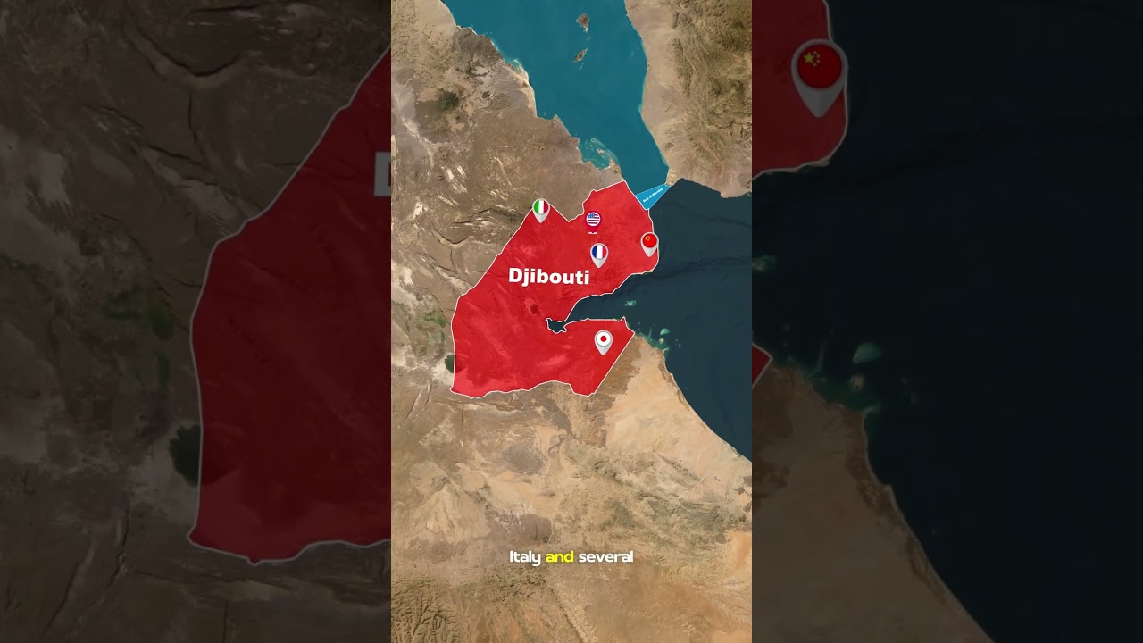 Djibouti: Where US and China's Military Face Off #geopolitics #shorts