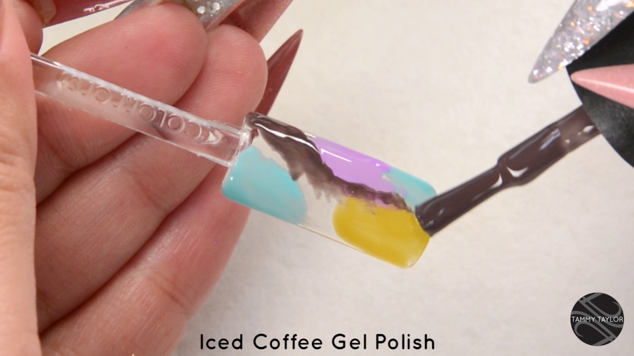 ❤ Tammy Taylor Presents Yvett Garcia Marble Mayhem Nail Design