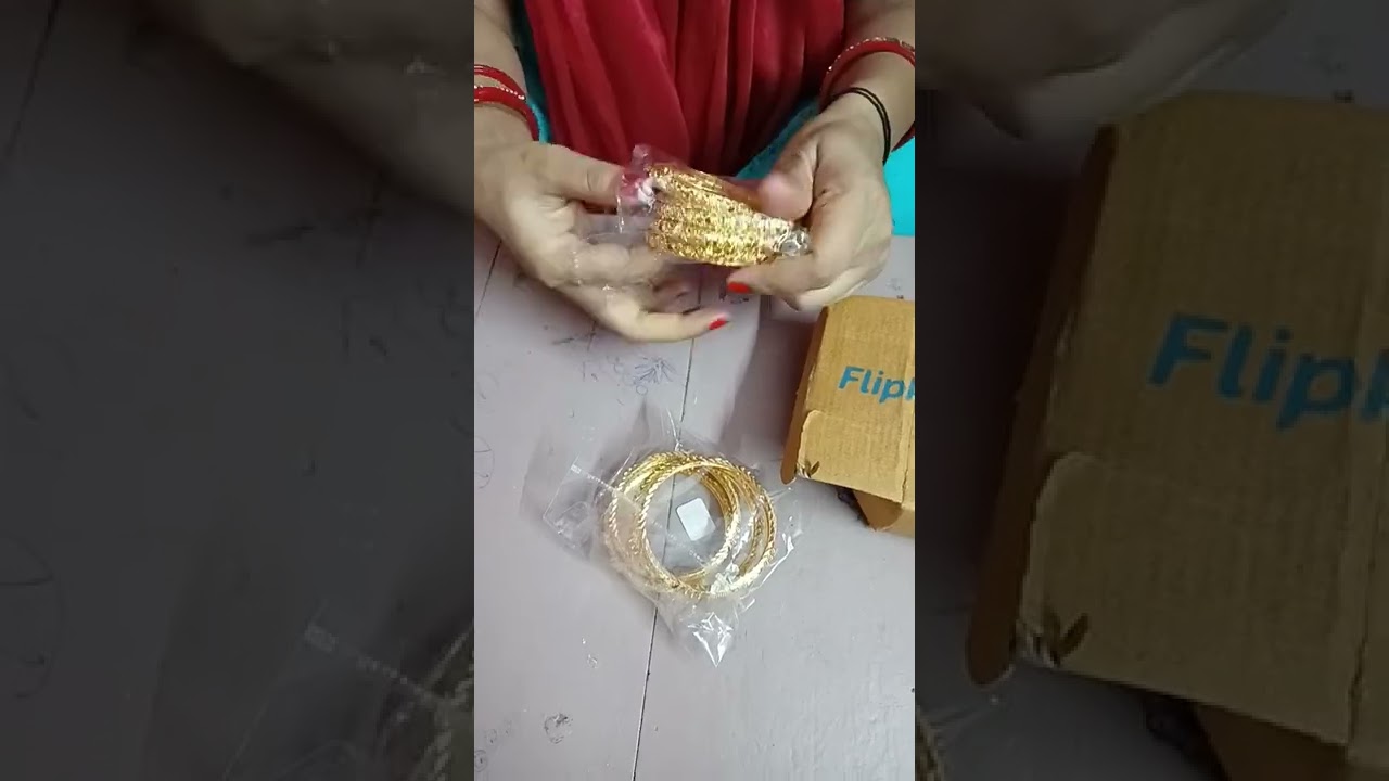 Beautiful Flipkart bangles 🥰 #shorts #trending #review #flipkart #meesho