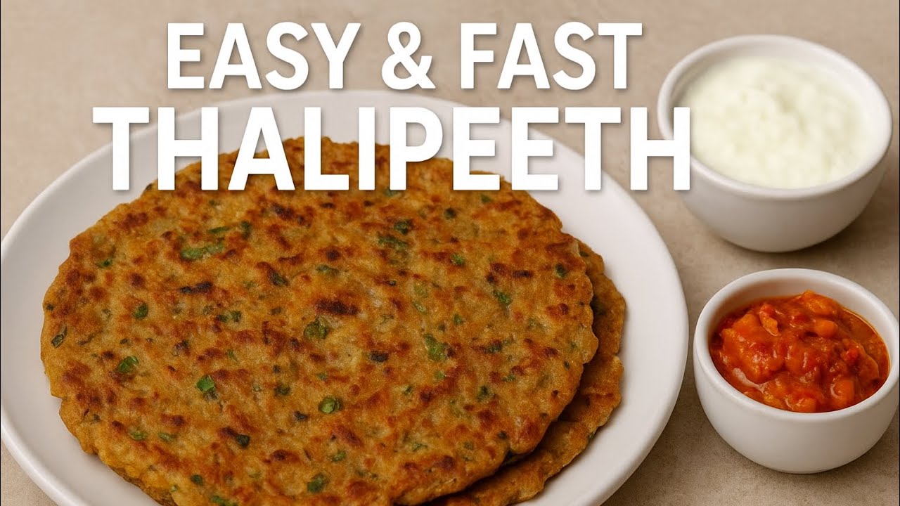Easy and fast Thalipeeth recipe