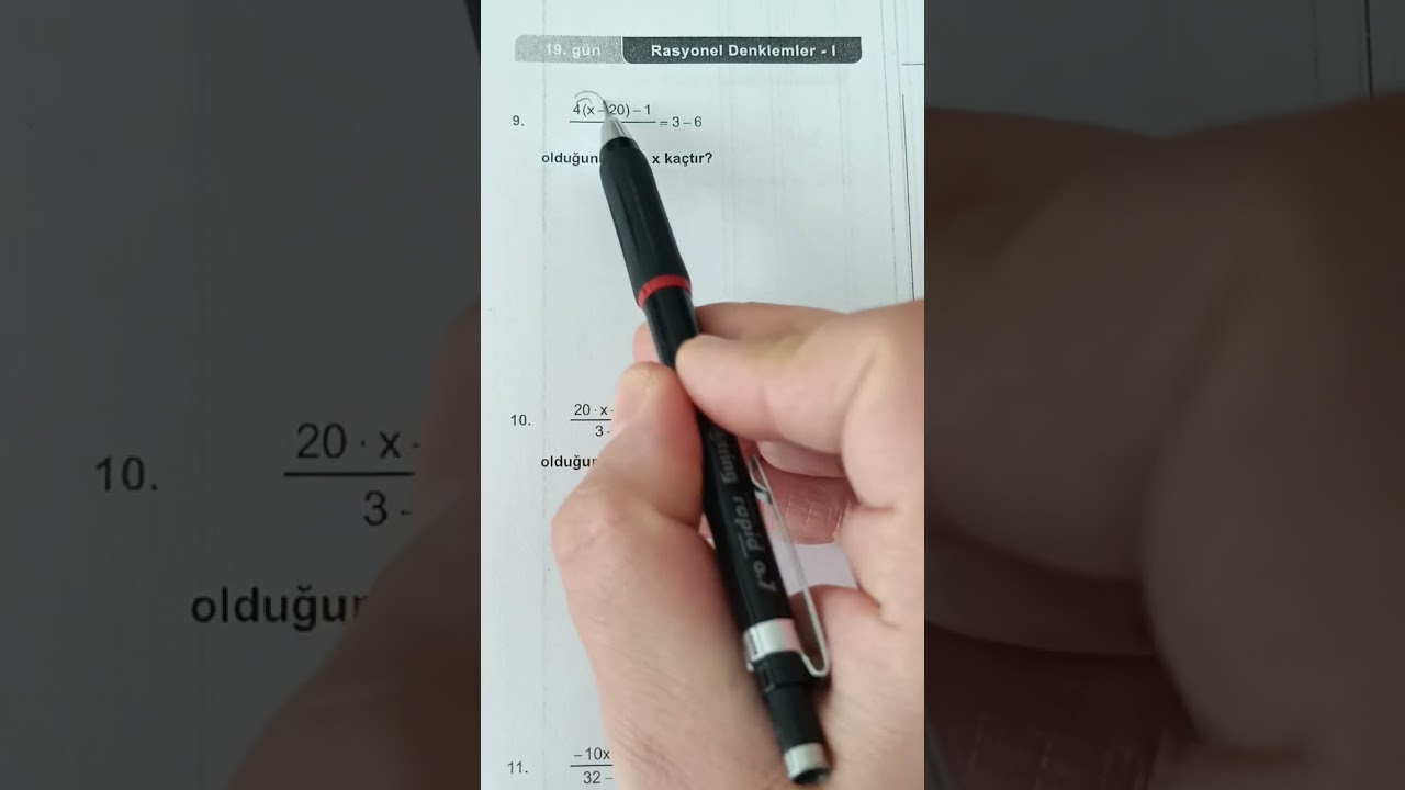 Antrenmanlarla matematik 1 19.gün 5.Antrenman