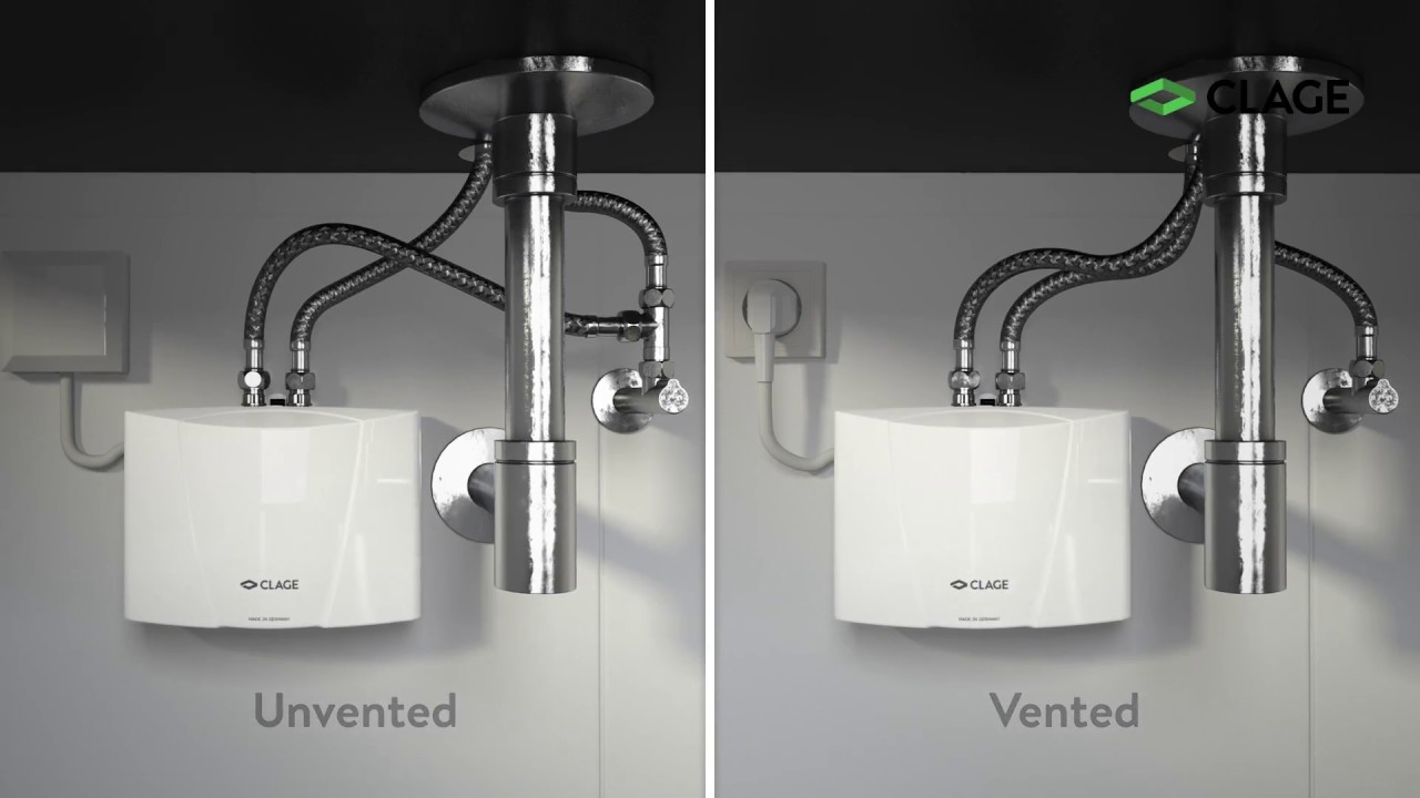 MBH – installation and mounting of the mini instant water heater at a washbasin