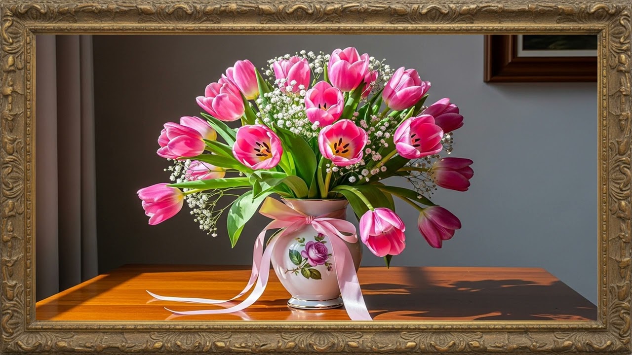 Vintage Floral Canvas Painting | Timeless Art Atmosphere